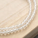 数珠・女性用 水晶切子5mm（共）二連 正絹房