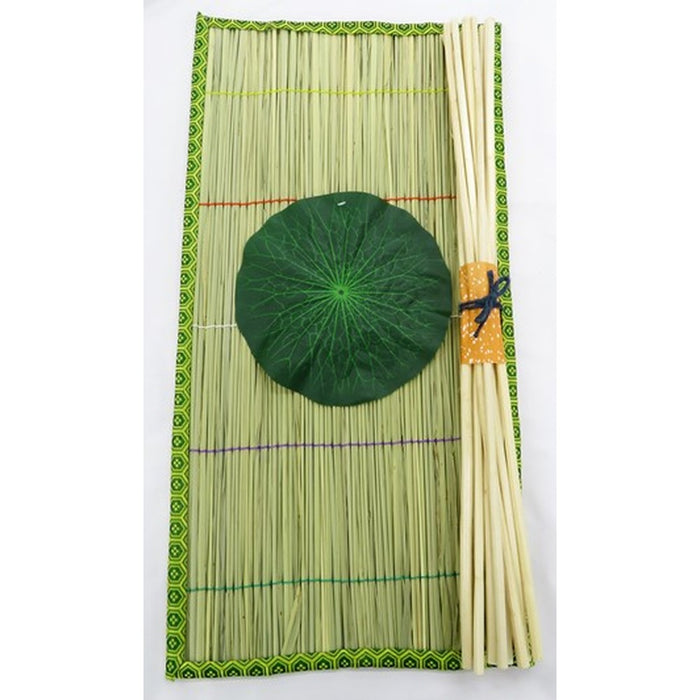 お盆セット 心まちM-3 真菰60cm 麻がら10本 盆飾り 高品質