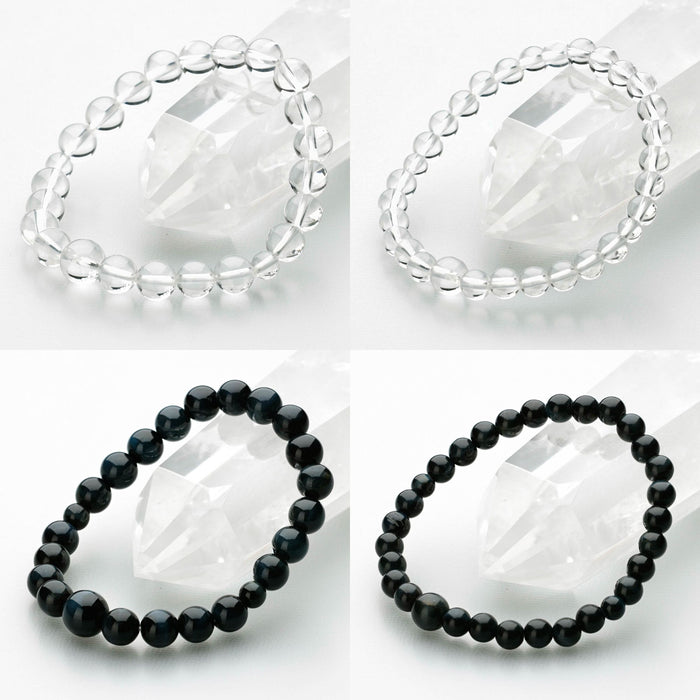 腕輪 選べる12種類 水晶 紅水晶 青虎目 瑪瑙 藤雲石 インド翡翠 6mm玉 8mm玉 【女性 男性 女性用 男性用 ブレスレット 腕輪念珠】