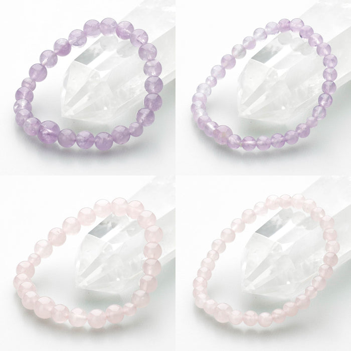 腕輪 選べる12種類 水晶 紅水晶 青虎目 瑪瑙 藤雲石 インド翡翠 6mm玉 8mm玉 【女性 男性 女性用 男性用 ブレスレット 腕輪念珠】