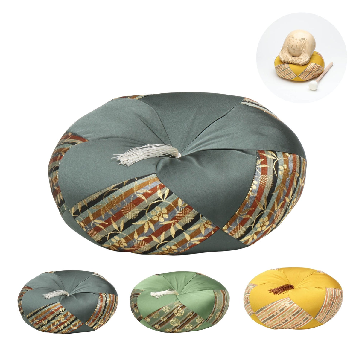 【GO-675】木魚 仏具 座布団セット GO-675】木魚 仏具 座布団セット