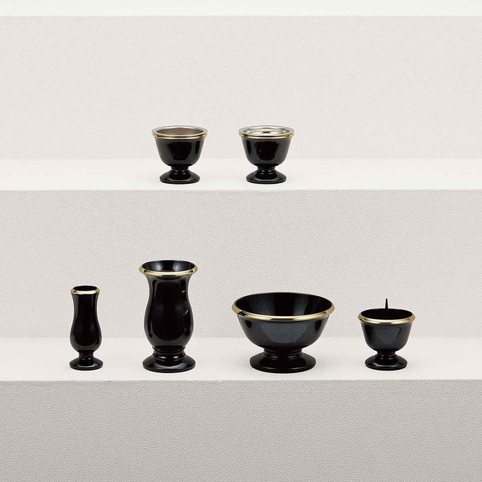 仏具 ミルフィ 6点セット ブラック ホワイト ワイン 小 中 大 モダン仏具