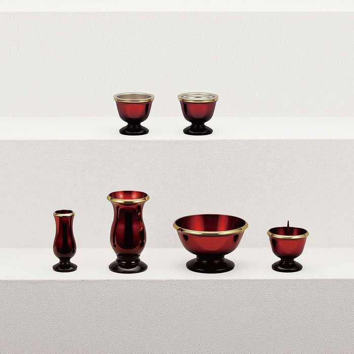 仏具 ミルフィ 6点セット ブラック ホワイト ワイン 小 中 大 モダン仏具