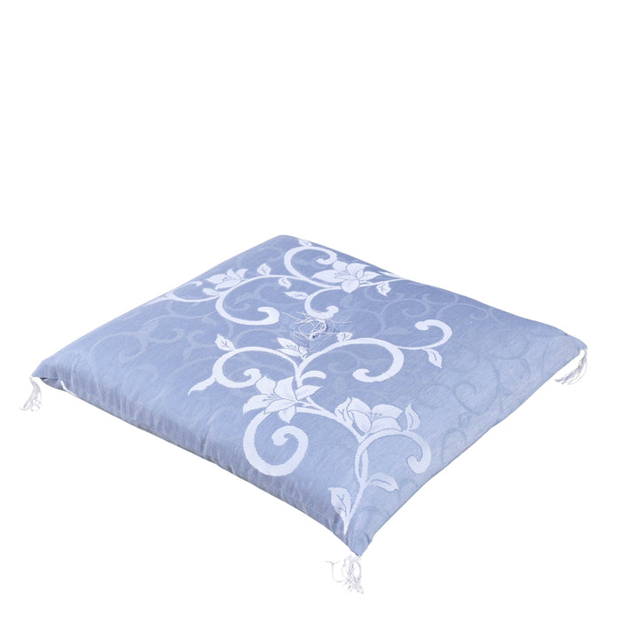 夏用圧縮座布団 花に唐草