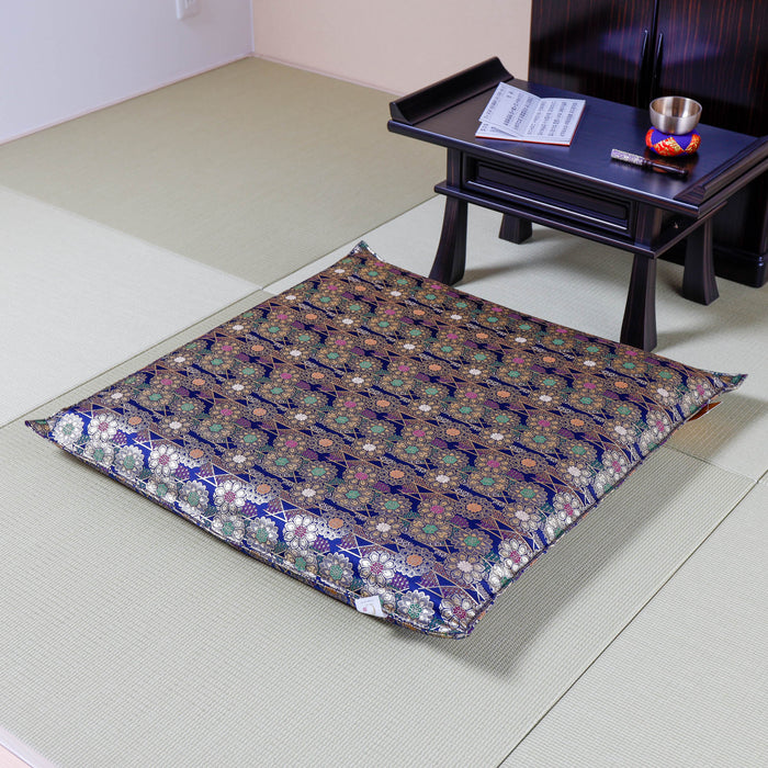 導師座布団 い草座布団 (圧縮タイプ)70cm 花喰鳳凰