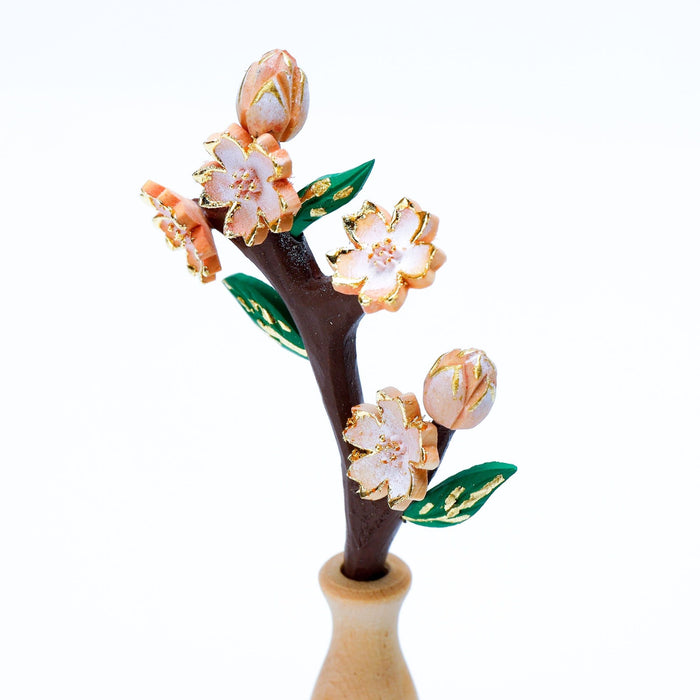 仏具 ミニ常花 柘植 淡彩切金 3寸 — 仏壇・仏具専門店 ぶつえいどう