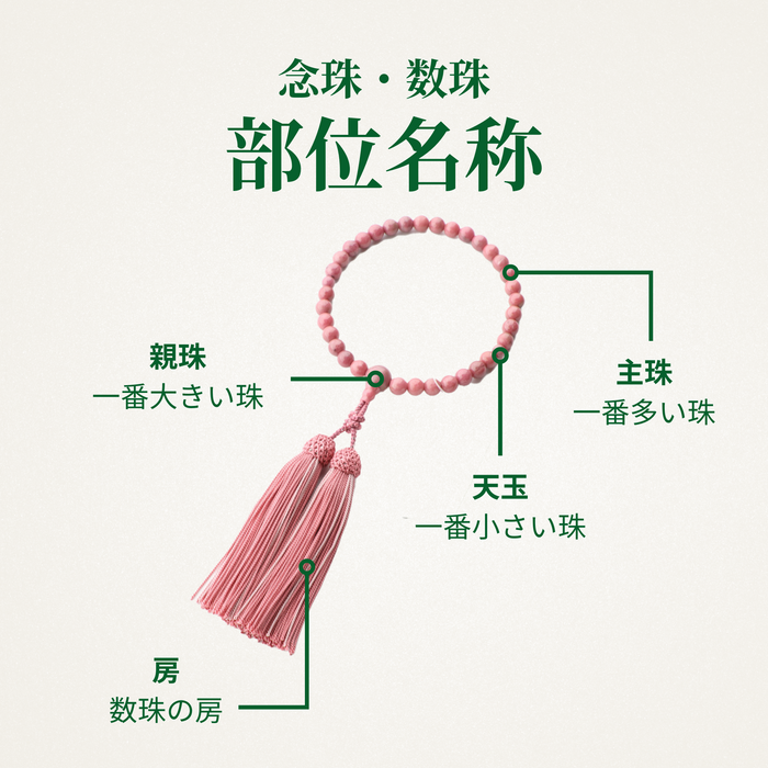 数珠 真言宗 男性用 白檀尺二 共仕立 利久梵天房 — 仏壇・仏具専門店 数珠 真言宗 男性用 白檀尺二 共仕立 利久梵天房 — 仏壇・仏具専門店