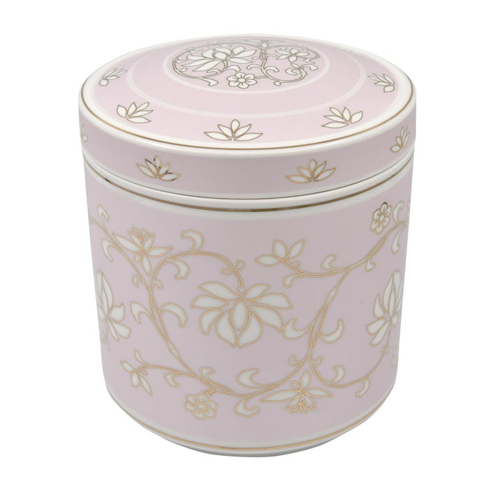 手元供養 骨壷 蓮(はちす) ピンク 骨壺 7寸【メーカー取寄品】