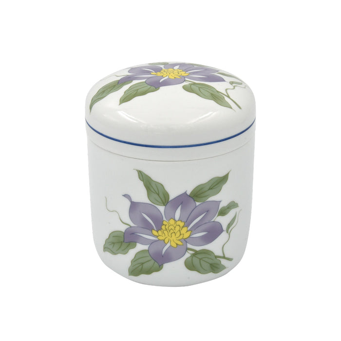 手元供養 骨壷 花柄 テッセン(鉄仙)  4寸 5寸 6寸 7寸 8寸【メーカー取寄品】