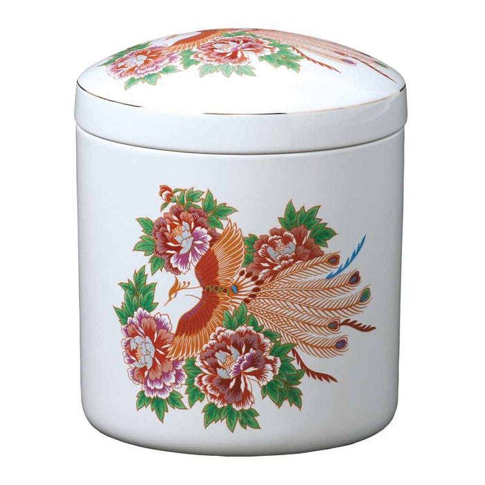 手元供養 骨壷 白牡丹鳳凰 4寸 5寸 6寸 7寸【メーカー取寄品】