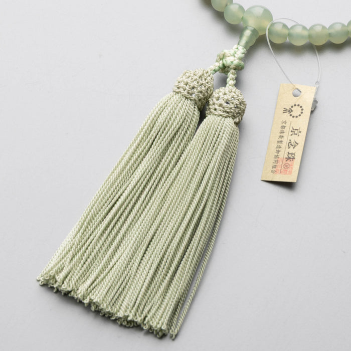 数珠 女性用 ニュージェイド7mm玉 共・上仕立 正絹房