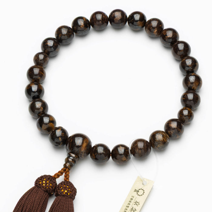 数珠 男性用 ブロンズナイト22玉 共仕立 正絹房