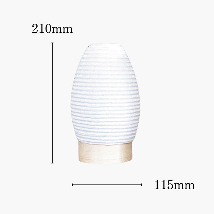 お盆用品 モダン提灯 置き型白紋天 専用電池灯付き