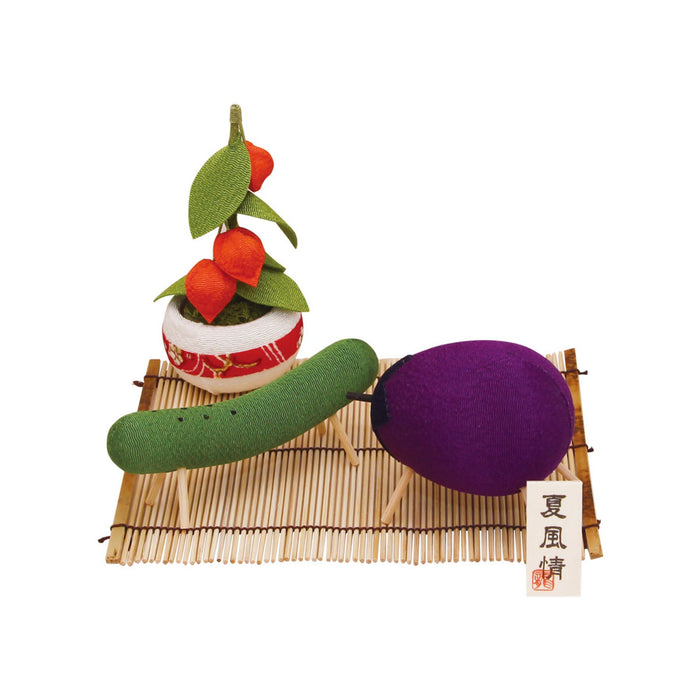 お盆用品 精霊馬飾りセット お盆 初盆 ちりめん細工 盆飾り きゅうり なす 鬼灯