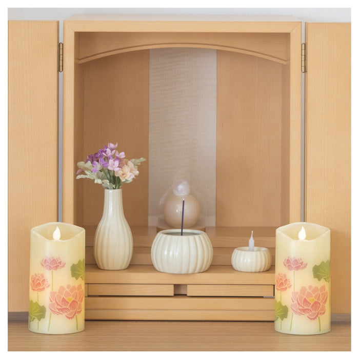 ろうそく 現代盆提灯 いろはあかり【ローソク2個とリモコンのセット】【メーカー取寄品】