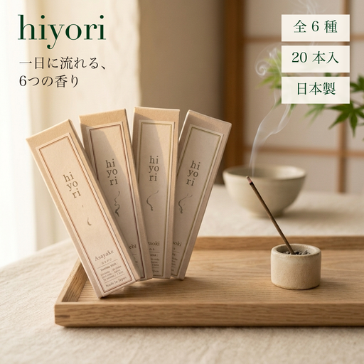 hiyori お線香 6種 メイン画像