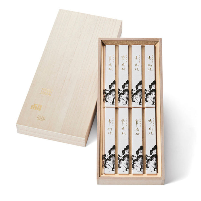 進物線香 香樹林 短寸(8束入り)