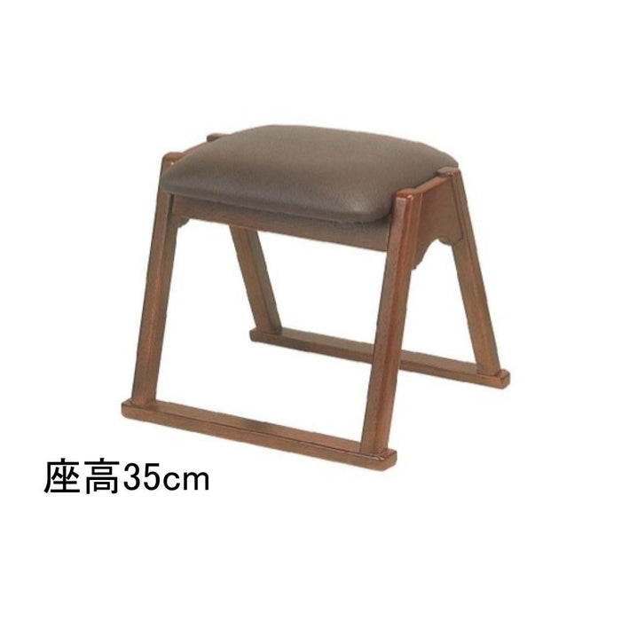 寺院用品 本堂用椅子 ブラウン 座高35cm 座高42cm お寺 集会 法要 法事 TR-350 TR-420【メーカー取寄品】