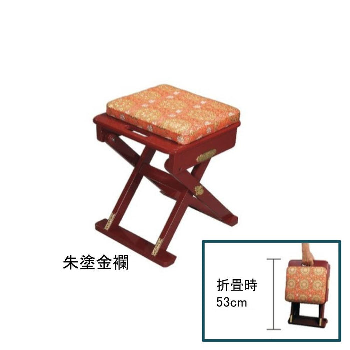 寺院用品 おともにいーす 金具付 朱塗金襴 黒塗金襴【メーカー取寄品】