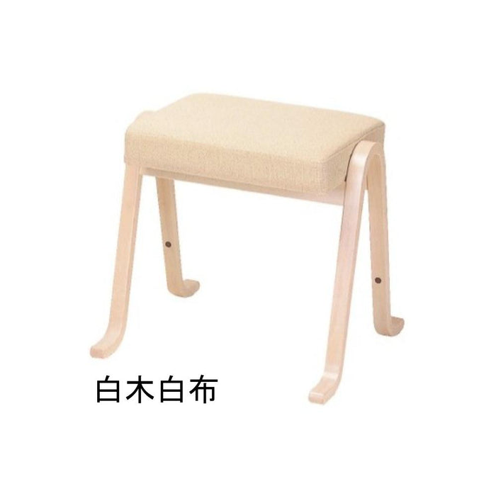 寺院用品 雲居型胡床 白木白布 座高44cm 椅子 イス 積み重ね可能 寺院 本堂 お詣り【メーカー取寄品】