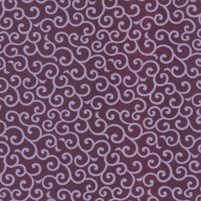 綿の風呂敷 シャンタン生地 唐草模様 50cm 紫 オレンジ 黒