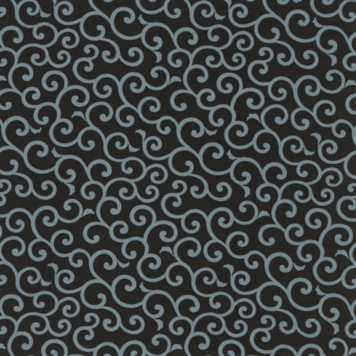 綿の風呂敷 シャンタン生地 唐草模様 50cm 紫 オレンジ 黒