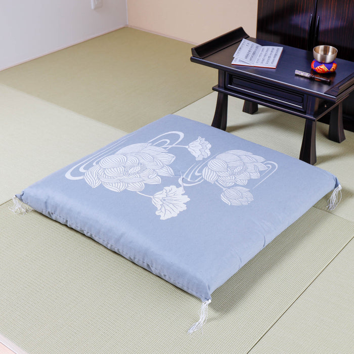 座布団・圧縮座布団 夏蓮水（ブルー）