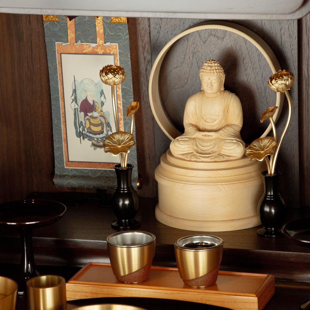 モダン仏壇 上置タイプ ウォールナット