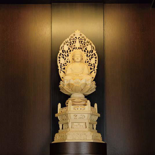 モダン仏壇 床置タイプ ウォールナット 43-16 日本製