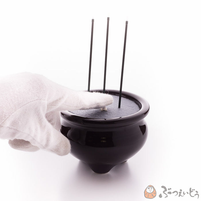 香炉 仏具・サンやすらぎ 安全便利な電子線香（茶/3寸） — 仏壇・仏具