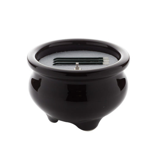 仏具・LED電子線香 サンやすらぎ 寝かせ線香タイプ(茶/2.5寸) — 仏壇