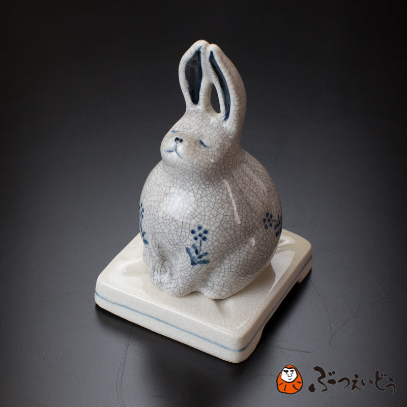 陶器製うさぎ香盆　木箱付き bg141310_b2887a20-b6dc-4212-
