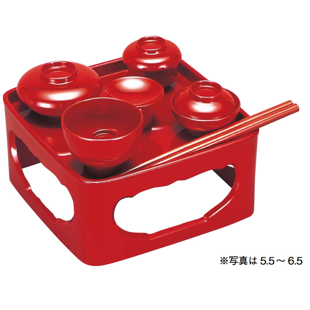 処分価格　御膳　6枚　漆器　会津塗り 処分価格 御膳 6枚 漆器 会津塗り