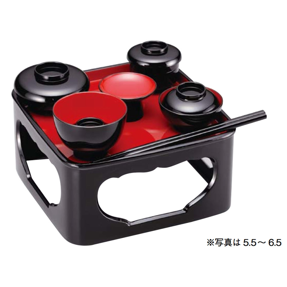 仏具 PC仏膳 P椀セット 黒内朱 会津塗 — 仏壇・仏具専門店 ぶつえいどう