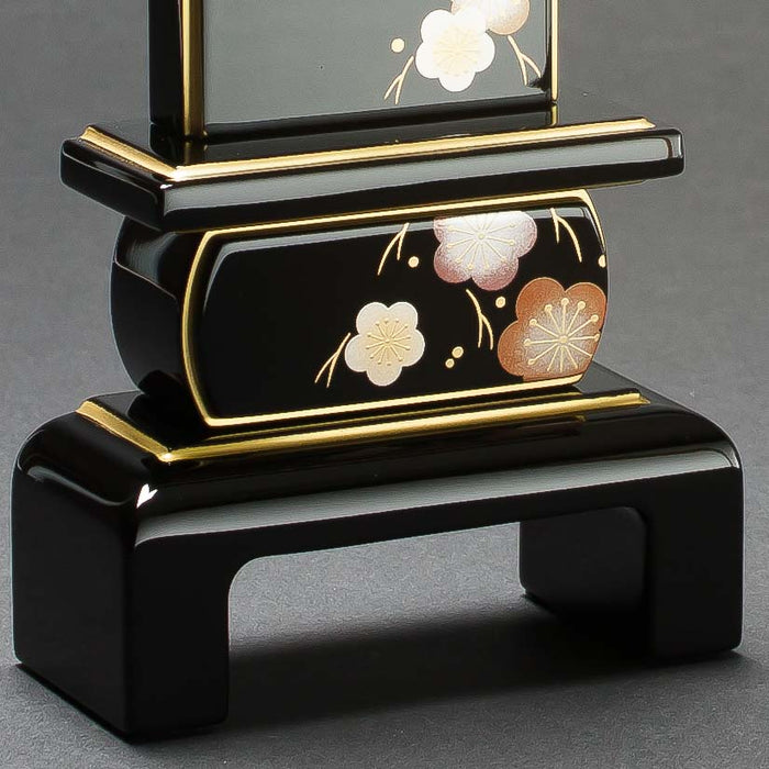 蒔絵位牌 日本製の位牌・京の香 梅（4.5寸）【文字代込】【品質保証