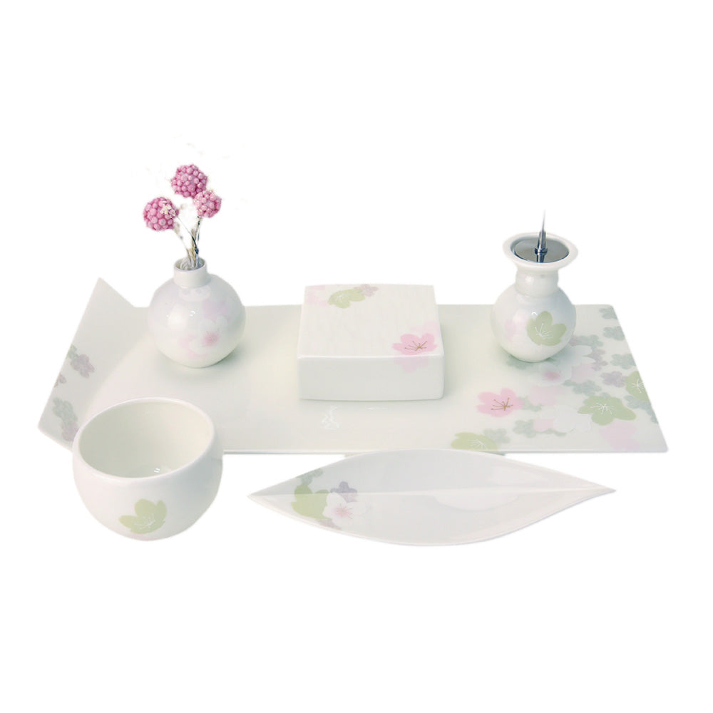 手元供養セット ボーンチャイナ 桜【メーカー取寄品】 — 仏壇・仏具
