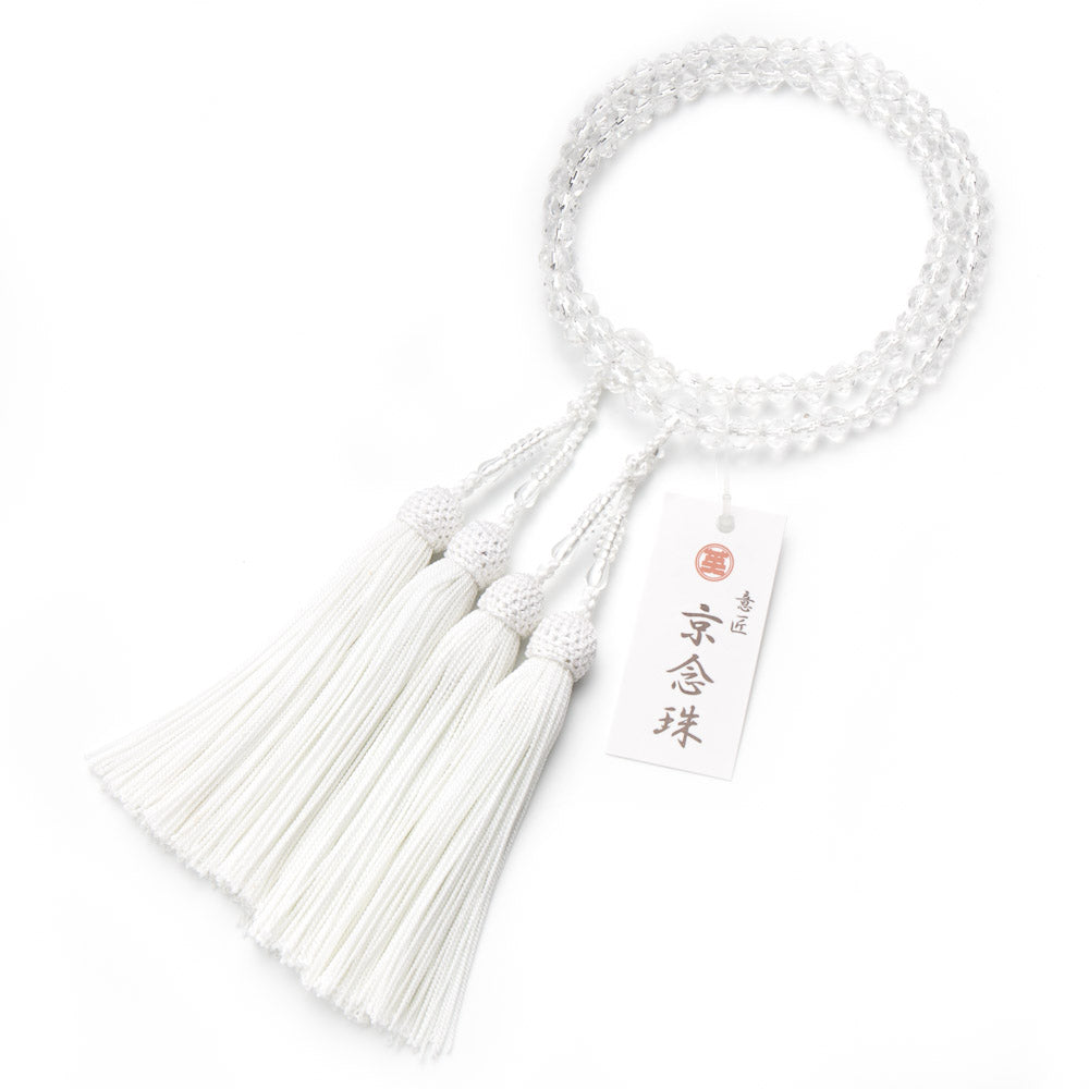 水晶二連数珠