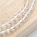 数珠・女性用 浄土真宗仕様本式数珠 クリスタル 6mm 二連 念珠