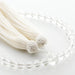 数珠・女性用数珠セット 本水晶 8mm 数珠袋（銀ねず/細葉）
