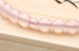 数珠・女性用 ラベンダー瑪瑙 7mm玉 <br>数珠/女性用/ラベンダー瑪瑙/正絹/ 念珠