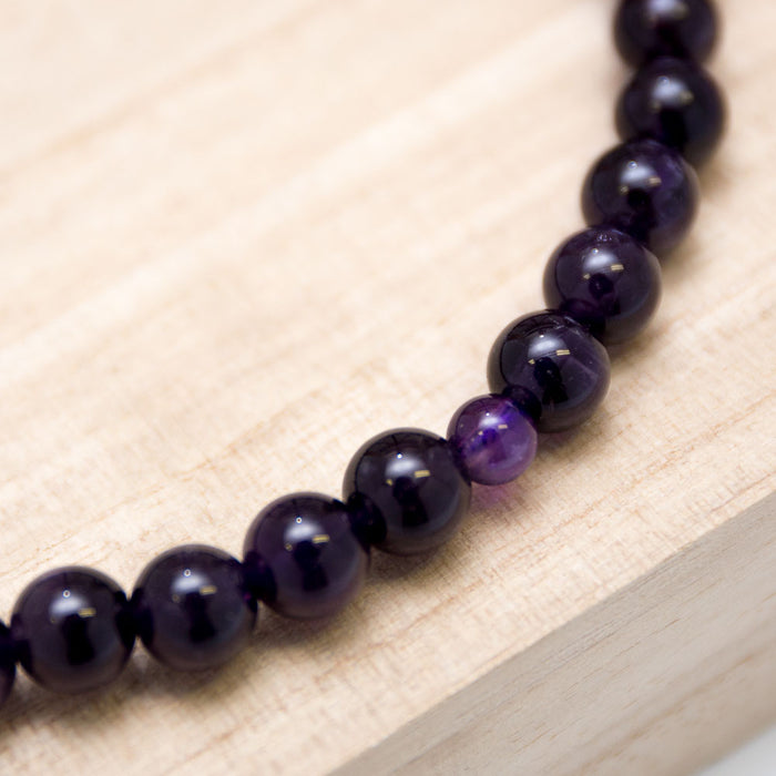 数珠・女性用 紫水晶 8mm 正絹房 念珠