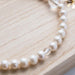 数珠・女性用 淡水真珠（白） 8mm玉 水晶仕立 正絹房 桐箱入