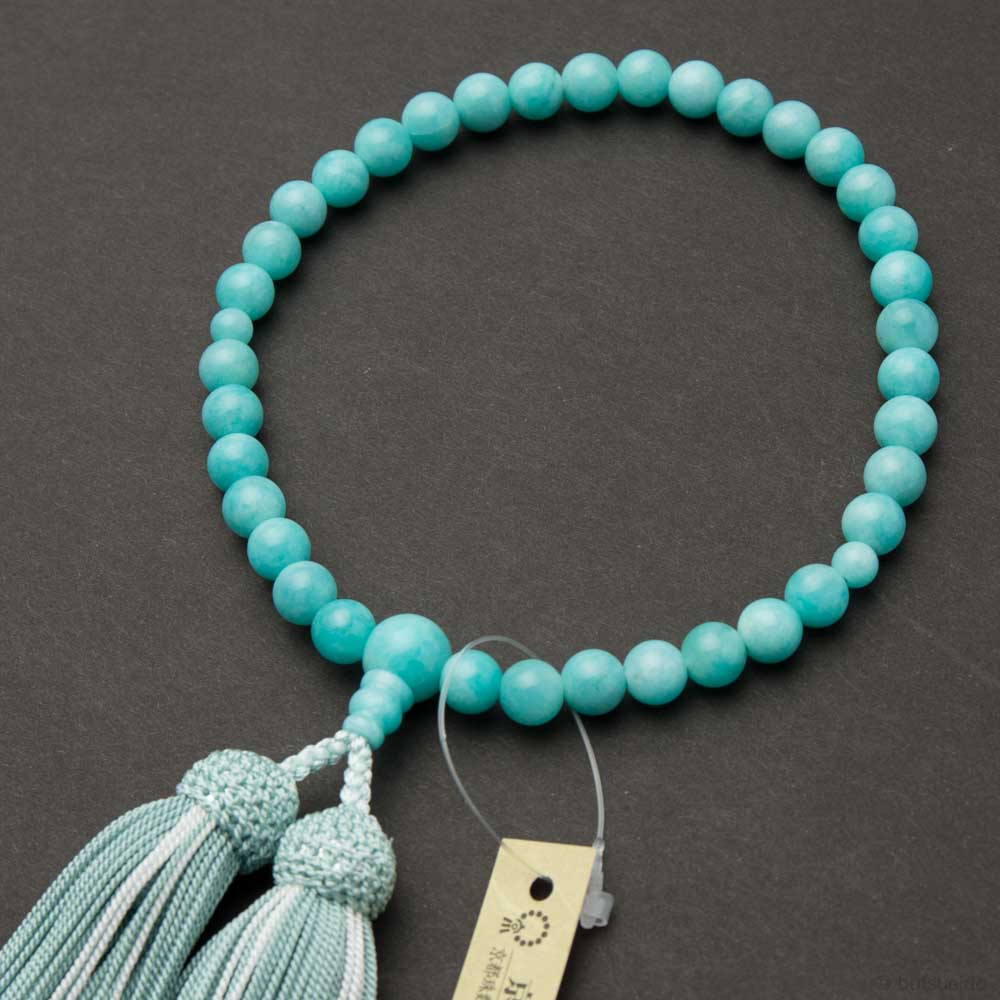 数珠　深蘇芳 本紫檀 梵天カガリ房（深蘇芳） 浄土宗 女性用本式数珠 ｜ 数珠・念珠