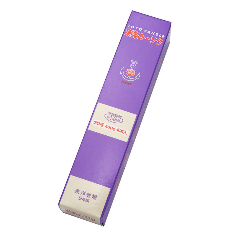 ろうそく 東洋ローソク（30号/450g） — 仏壇・仏具専門店 ぶつえいどう
